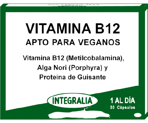 VITAMINA B12 30   1 al día CAPSULAS Integralia