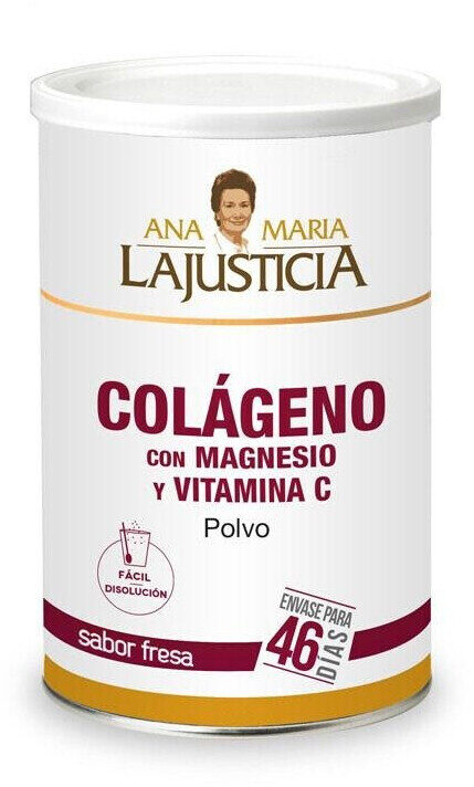 Ana Maria Lajusticia COLÁGENO MAGNESIO VITAMINA C  POLVO  350 GR. SABOR FRESA
