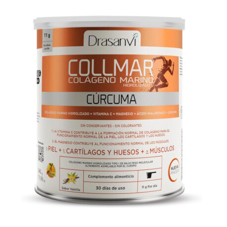 COLÁGENO MARINO HIDROLIZADO CÚRCUMA SABOR LIMÓN 340 GR. Drasanvi