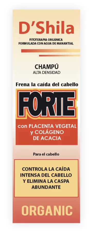 Champú D Shila Forte frena caida cabello ,elimina caspa  20€ Dt.tienda 5%